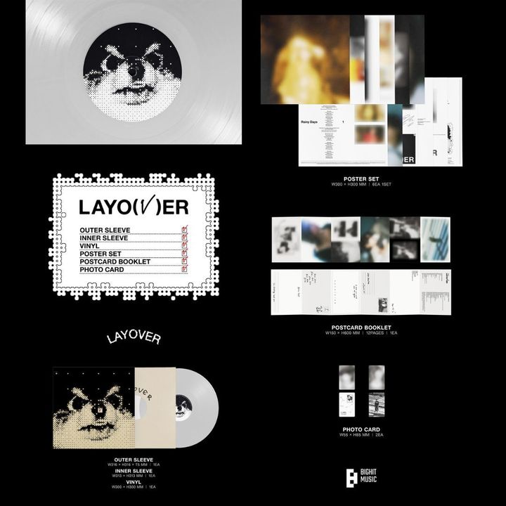 金泰亨 V（BTS） - LAYOVER（黑膠唱片 LP） 內頁 1