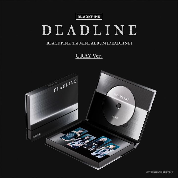 BLACKPINK - 迷你三輯：DEADLINE 【Gray 版】（CD） 封面