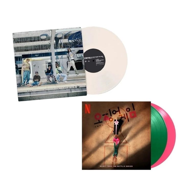 【套組】CORTIS - 1st EP：Color Outside The Lines / 魷魚遊戲 Squid Game 原聲帶【沙色彩膠｜美國原裝進口】（黑膠唱片 LP） 封面