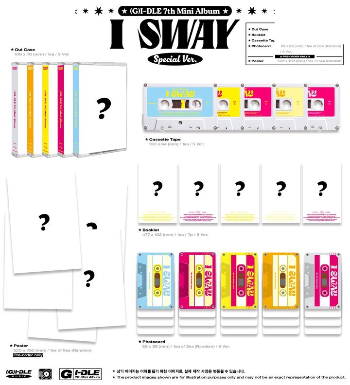 (G)I-DLE- 7th Mini Album: I Sway ( 特別版｜卡帶 ) 內頁 1