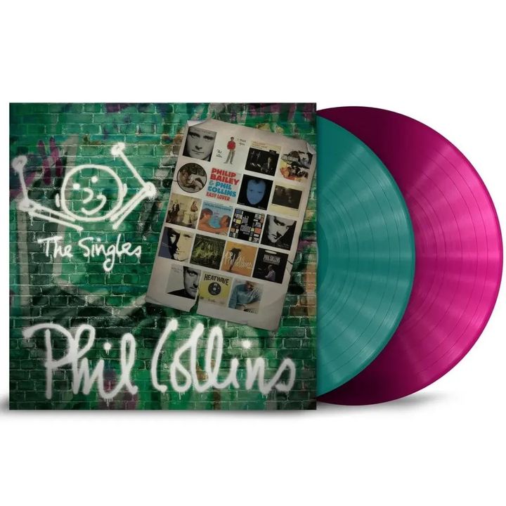 Phil Collins - The Singles 【紀念 Phil Collins 75 歲生日版】 (黑膠唱片 2LP) 封面