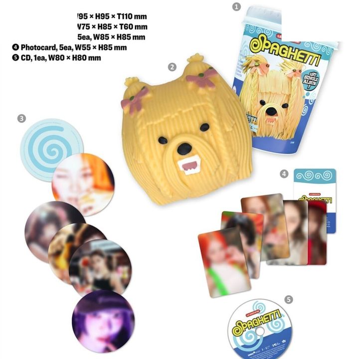 LE SSERAFIM - 單曲一輯：SPAGHETTI 【STRESS BALL 版】（CD） 內頁 1