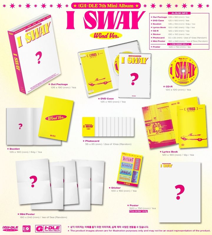 (G)I-DLE- 7th Mini Album: I Sway ( 一般版｜CD ) 內頁 1