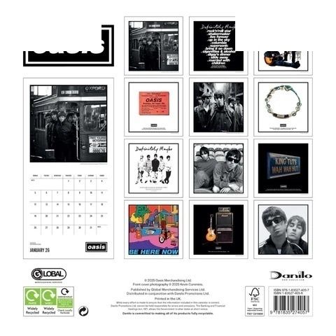Oasis - 2026年官方年曆【壁掛式年曆】（周邊商品） 內頁 1