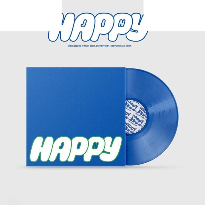 金碩珍 JIN (BTS) - 首張專輯：HAPPY【藍色彩膠】（黑膠唱片 LP） 封面