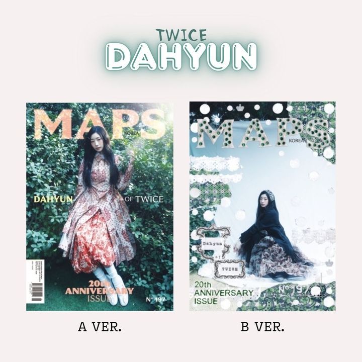 MAPS KOREA VOL.197 春季封面人物：DAHYUN 金多賢 【TWICE】（韓國雜誌） 封面