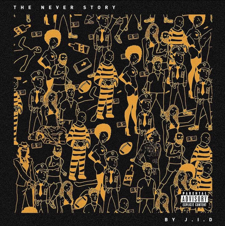 JID - The Never Story（黑膠唱片 LP） 封面