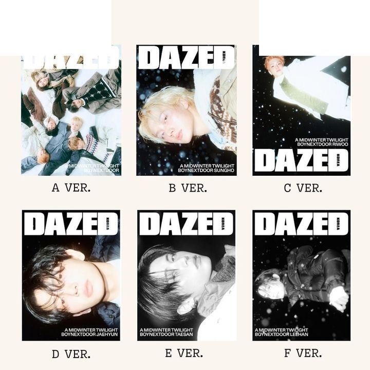 DAZED 2025 11月號封面人物：BOYNEXTDOOR（韓國雜誌） 封面