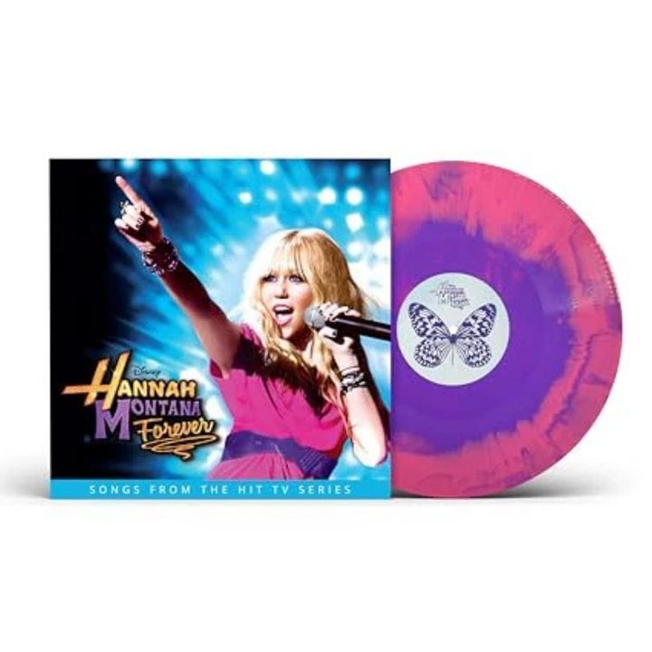 孟漢娜 Hannah Montana Forever 【粉紫色彩膠｜最終章】（黑膠唱片 LP） 封面