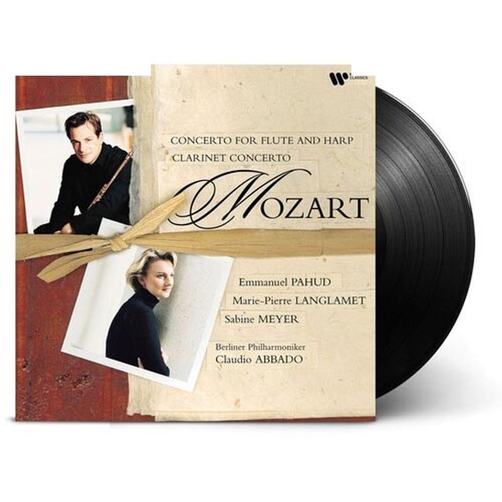 莫札特 Mozart：Concerto for Flute and Harp & Clarinet Concerto 【帕胡德｜莎賓梅耶｜柏林愛樂】（黑膠唱片 LP） 封面