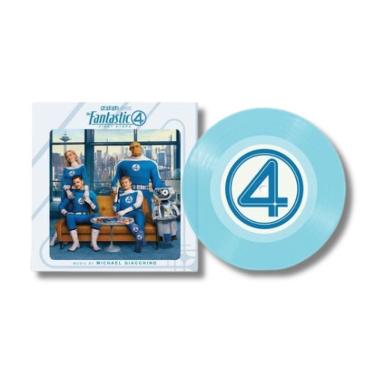 驚奇4超人：第一步 The Fantastic Four: First Steps 【限量版七吋彩膠】 (黑膠唱片 LP) 封面