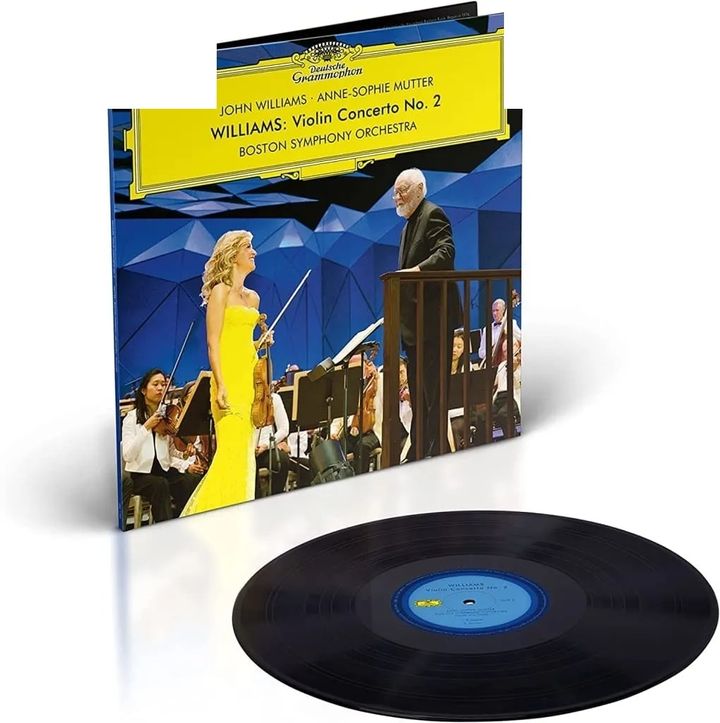 慕特 John Williams & Anne-Sophie Mutter - No. 2 And Selected Film Themes【小提琴協奏曲｜歐版】（黑膠唱片 2LP） 封面