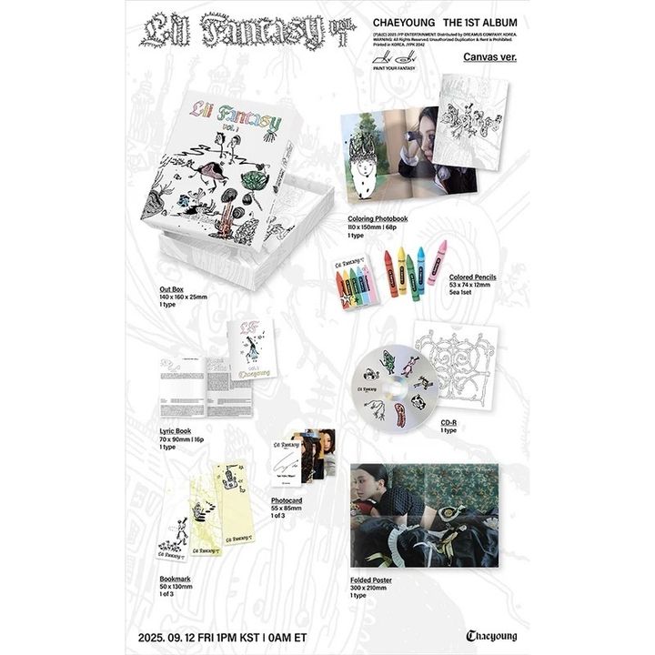 彩瑛 CHAEYOUNG (TWICE) - Lil Fantasy Vol.1【Canvas 版】（CD） 內頁 1