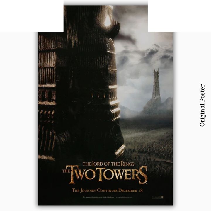 【私訊客服詢問】魔戒二部曲：雙城奇謀 Lord Of The Rings: The Two Towers 美國進口 原版海報 【收藏品】 封面