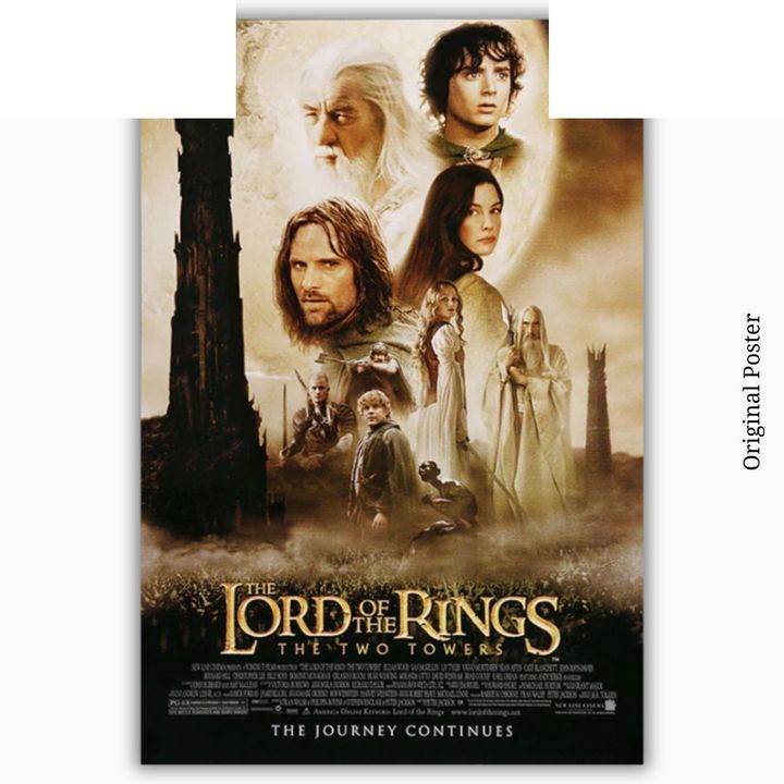 【私訊客服詢問】魔戒二部曲：雙城奇謀 Lord Of The Rings: The Two Towers 美國進口 原版海報 【收藏品】 封面