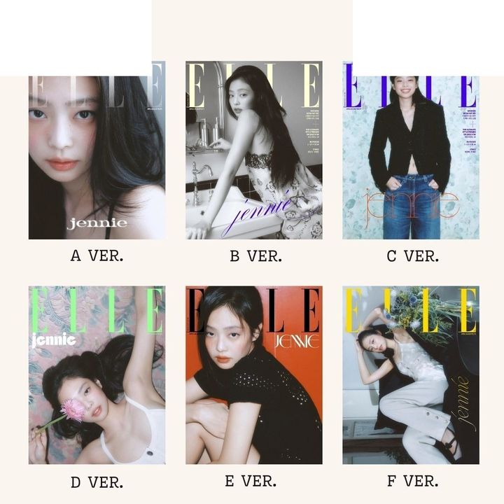 ELLE 2025 8月號 封面人物：Jennie 【Blackpink】（韓國雜誌） 封面