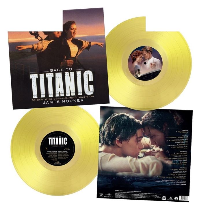 鐵達尼號 Back To Titanic 【黃色彩膠】（黑膠唱片 2LP） 封面