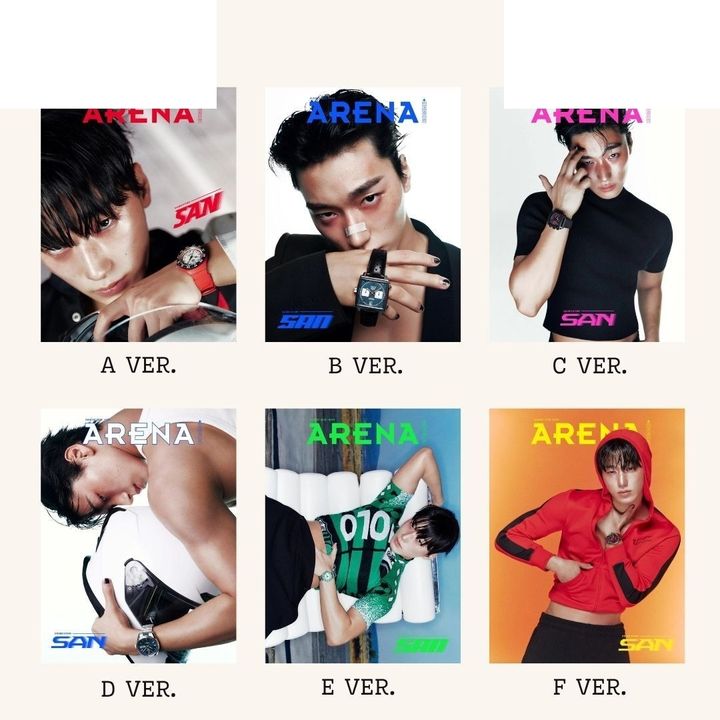 ARENA HOMME 2025 8月號 封面人物：崔傘 San 【ATEEZ】（韓國雜誌） 封面