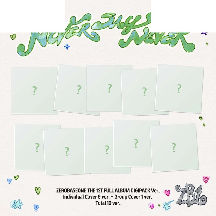 ZEROBASEONE (ZB1) - 正規一輯: Never Say Never【Digipack版】（CD） 封面