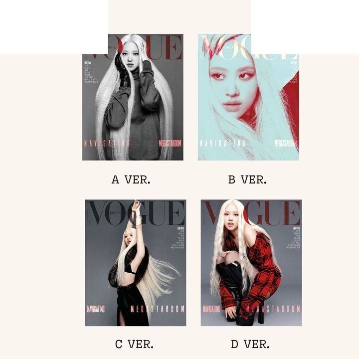 VOGUE 2025 8月號 封面人物：Rose 【Blackpink】（韓國雜誌） 封面