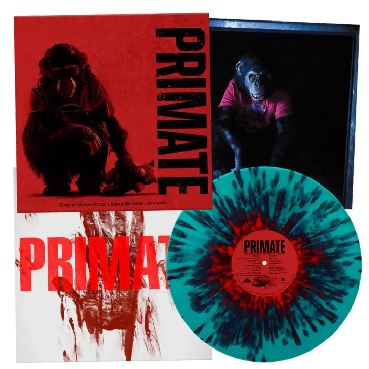 Adrian Johnston - Primate 電影原聲配樂 【豪華版｜潑墨彩膠】（黑膠唱片 LP） 封面
