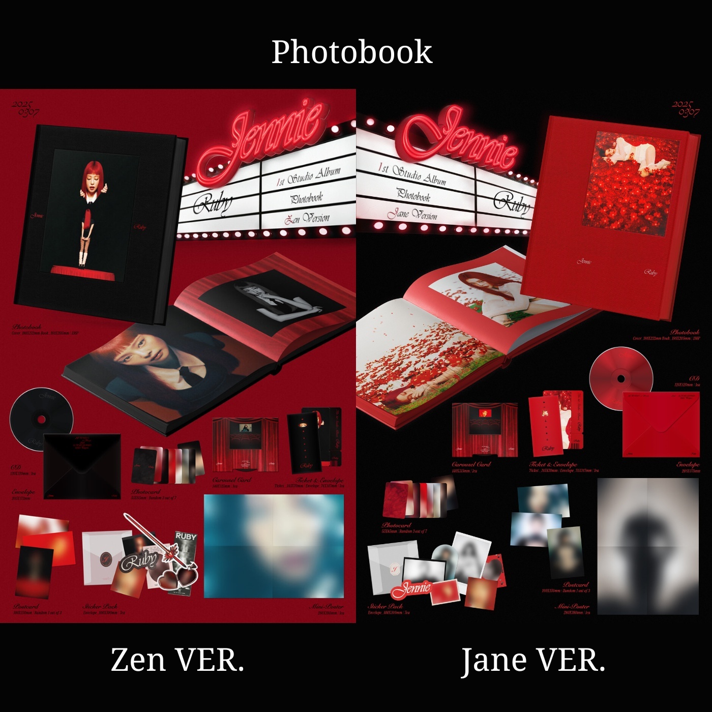 預購限時補貨】JENNIE (BLACKPINK) - 正規一輯: Ruby（Photobook 版