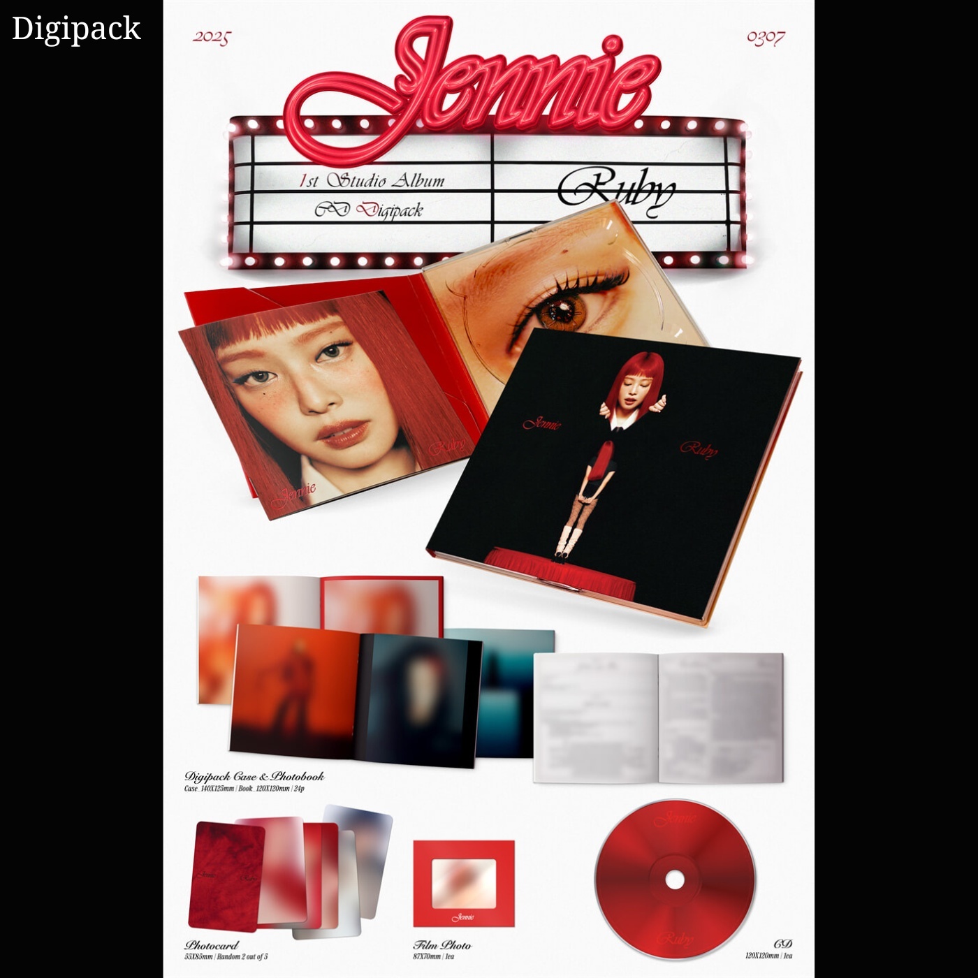 預購限時補貨】JENNIE (BLACKPINK) - 正規一輯: Ruby（Photobook 版