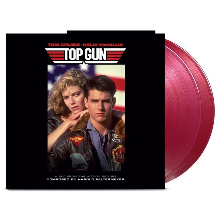 捍衛戰士 Top Gun 1【紅色彩膠｜Movie Score】（黑膠唱片 2LP） 封面