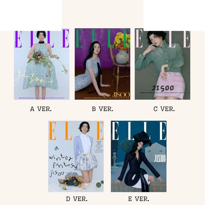 ELLE 2025 12月號封面人物：金智秀 Jisoo 【BLACKPINK】（韓國雜誌） 封面