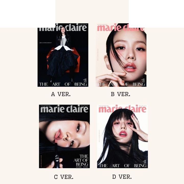 MARIE CLAIRE 2025 9月號 封面人物：Jisoo 金智秀 【Blackpink】（韓國雜誌） 封面