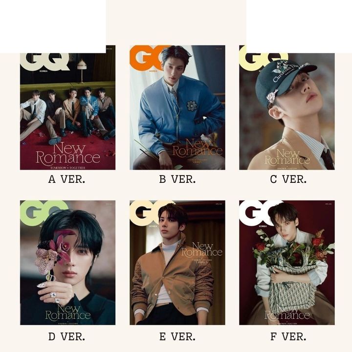 GQ 2025 4月號 封面人物：TOMORROW X TOGETHER (TXT)（韓國雜誌） 封面