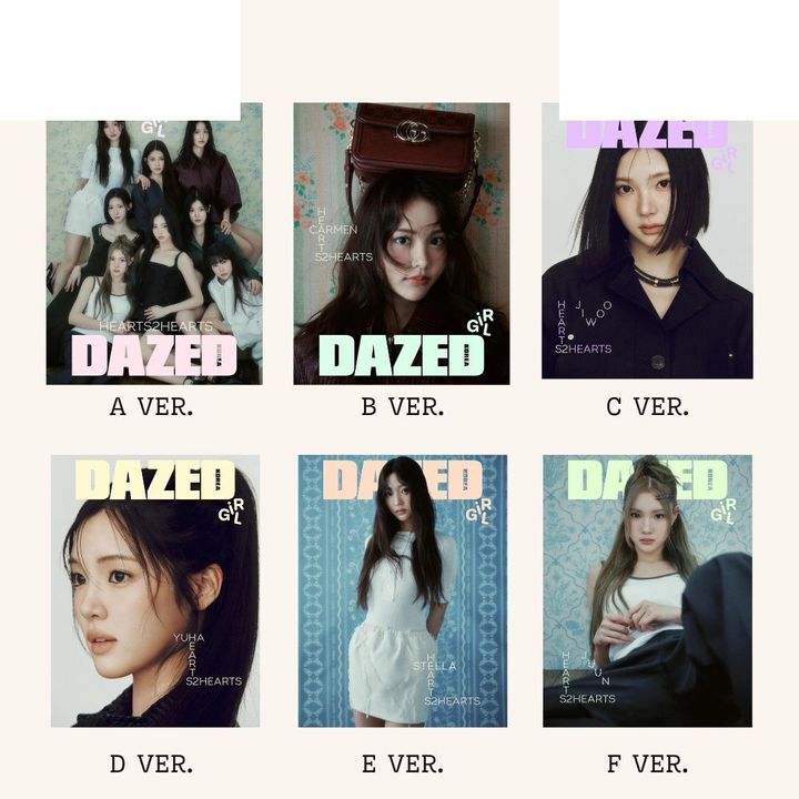 DAZED AND CONFUSED 25 YEARS GIRL EDITION：封面人物 Hearts To Hearts（韓國雜誌） 封面