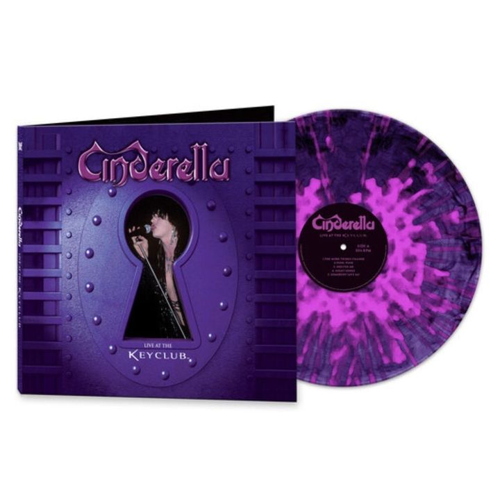Cinderella - Live At The Key Club - Marble Purple Splatter（潑墨彩膠｜黑膠唱片 LP） 封面