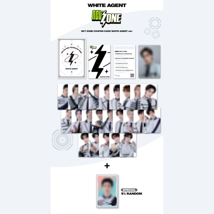 NCT ZONE - Coupon Card: White Agent ( 官方周邊 ) 內頁 1