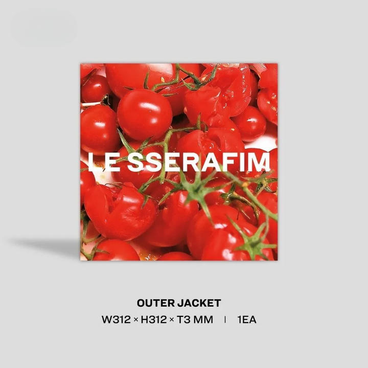 LE SSERAFIM - 單曲一輯：SPAGHETTI 【Indie 獨家版｜番茄紅】（黑膠唱片 LP） 內頁 1