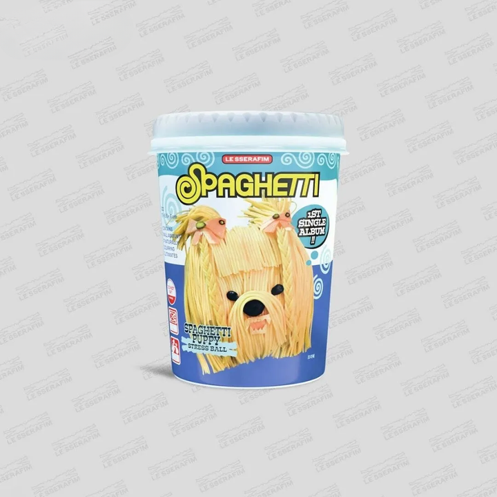 LE SSERAFIM - 單曲一輯：SPAGHETTI 【STRESS BALL 版】（CD） 封面