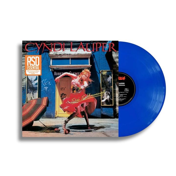 Cyndi Lauper- She's So Unusual（Indie獨家款｜藍色彩膠｜黑膠唱片 LP） 封面