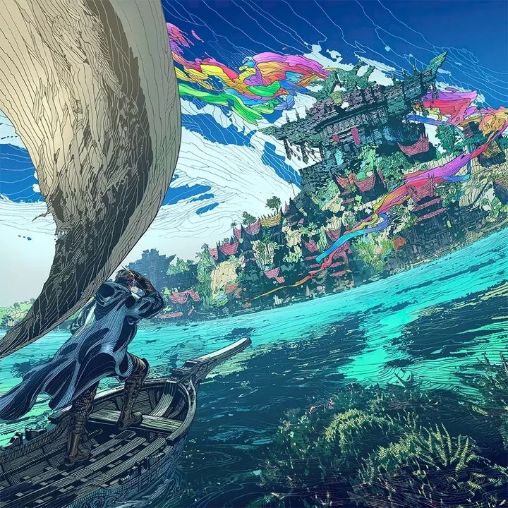 最終幻想 XIV 黃金的遺產- DAWNTRAIL 7 吋 主題曲（7寸｜黑膠唱片 LP） 內頁 1