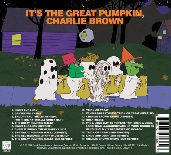 史努比 Vince Guaraldi - It's The Great Pumpkin（黑膠唱片 LP） 內頁 1