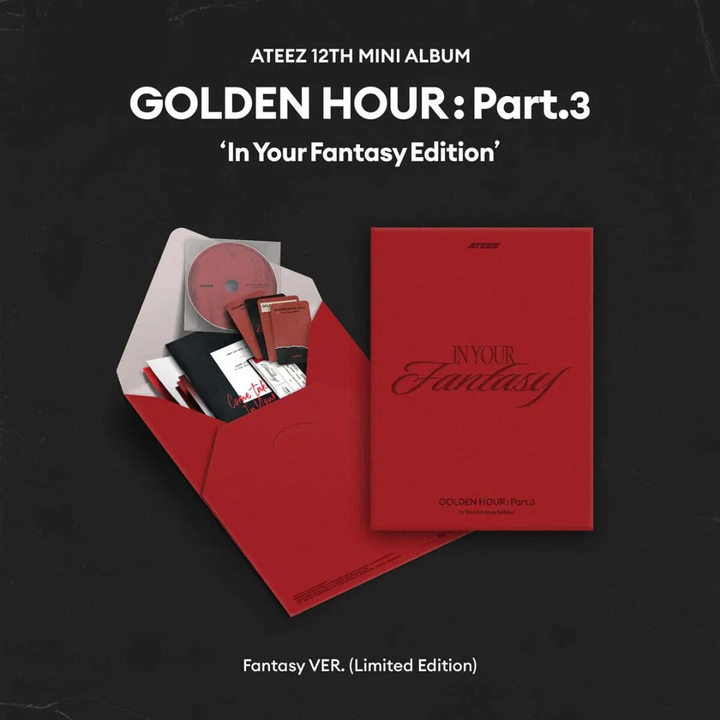 ATEEZ - 迷你十二輯：Golden Hour Part3 'In Your Fantasy Edition' 【Fantasy 版｜限量版】（CD） 封面