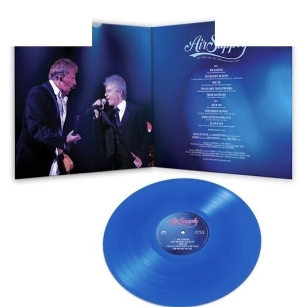 Air Supply- One Night Only “The 30th Anniversary Show”空中補給30週年紀念彩膠（黑膠唱片 LP） 封面