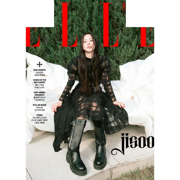 ELLE 2024: 封面人物 BLACKPINK JISOO（韓國雜誌） 內頁 1