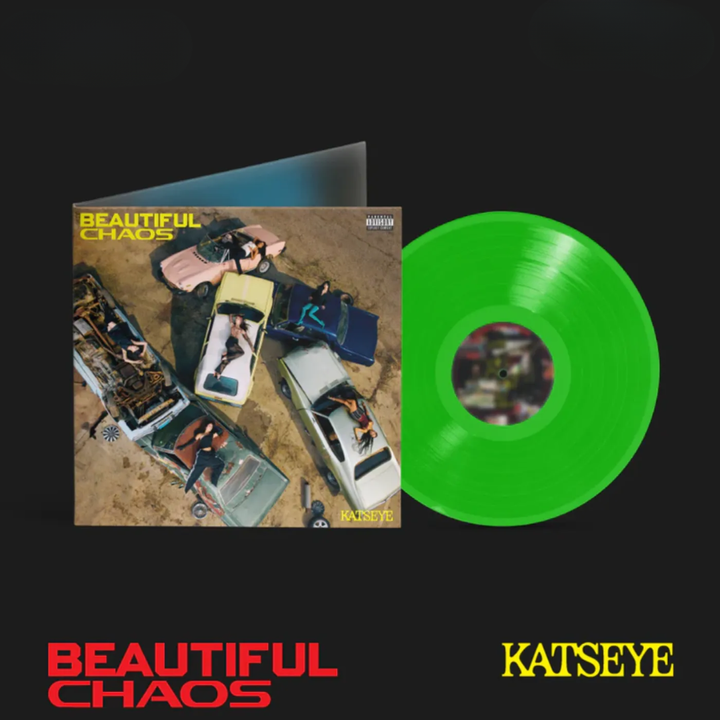 KATSEYE - Beautiful Chaos 【綠色彩膠】（黑膠唱片 LP） 封面