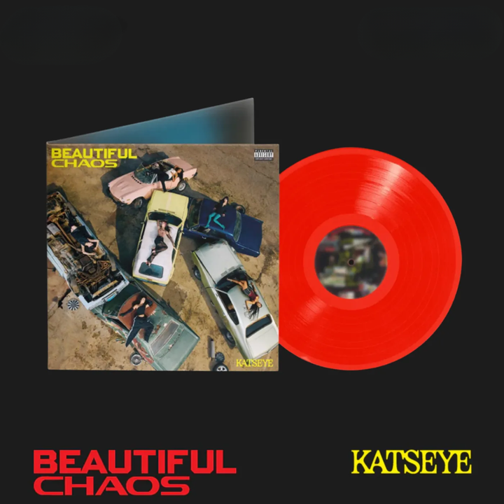 KATSEYE - Beautiful Chaos 【紅色彩膠】（黑膠唱片 LP） 封面