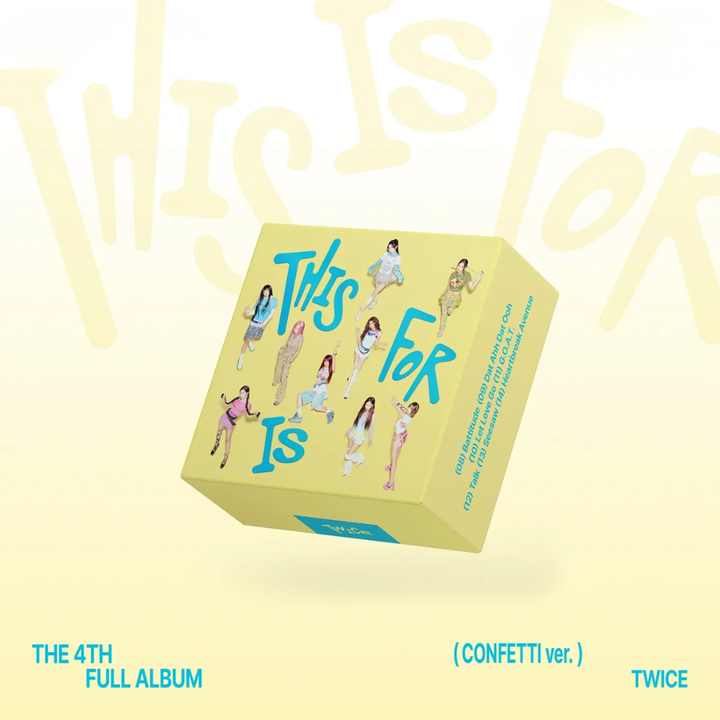 TWICE - 正規四輯: This Is For【Confetti 版】（CD） 封面