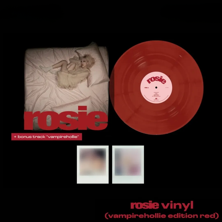 朴彩英 Rosé (BLACKPINK) - 首張專輯: Rosie（vampirehollie 額外歌曲版｜紅色彩膠｜黑膠唱片 LP） 封面