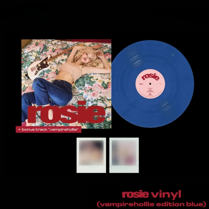 朴彩英 Rosé (BLACKPINK) - 首張專輯: Rosie（vampirehollie 額外歌曲版｜藍色彩膠｜黑膠唱片 LP） 封面