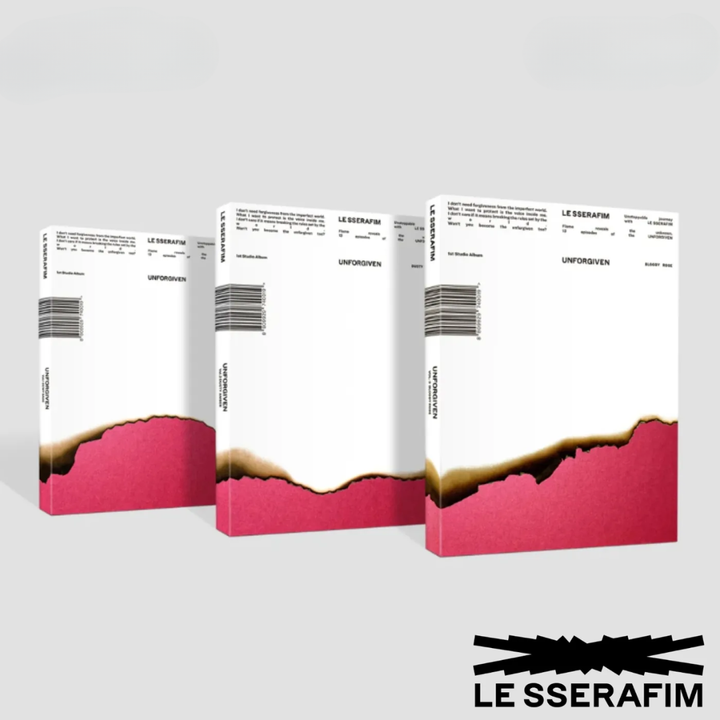 LE SSERAFIM - 正規首張專輯: Unforgiven（Photobook 版｜CD） 封面