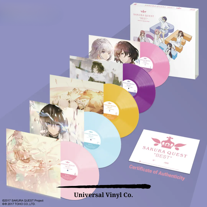 櫻花任務 Sakura Quest 原聲帶（彩膠｜黑膠唱片 5LP） 內頁 1