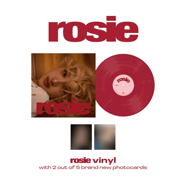 朴彩英 Rosé (BLACKPINK) - 首張專輯: Rosie【CD 封面版紅色彩膠】（黑膠唱片 LP） 封面